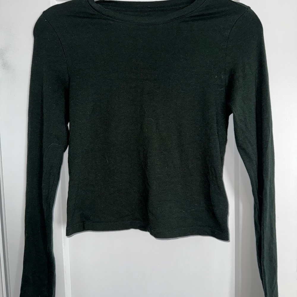 Women’s Old Navy Long-Sleeve Top In Dark Green